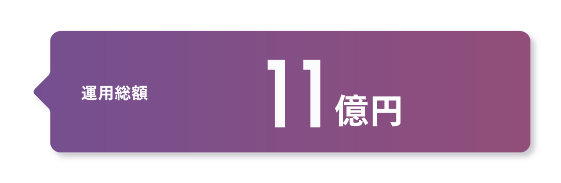 運用総額11億円